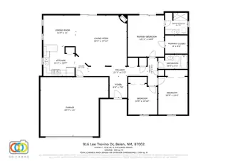 916 LEE TREVINO Drive Floor Plan