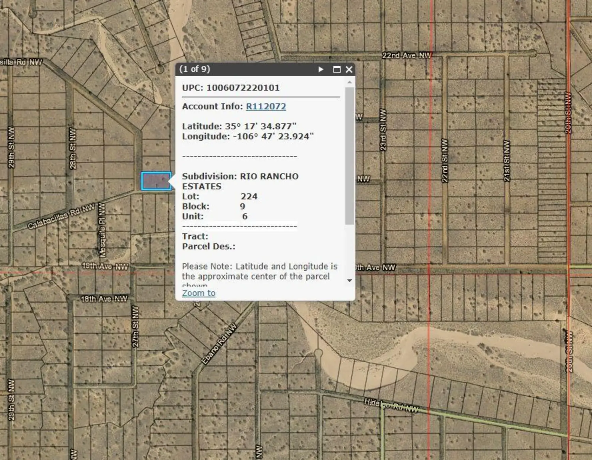 NE Corner Calabacillas Rd & Hermosilla Road NW