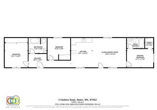 3 HADDOX Road Floor Plan