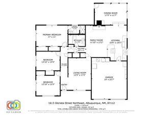 1613 GLORIETA Street NE Floor Plan