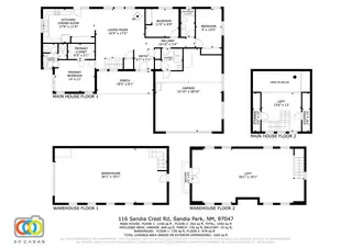 116 SANDIA CREST Road Floor Plan