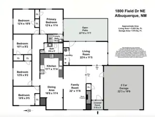 1800 FIELD Drive NE Floor Plan