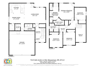7319 VALLE JARDIN Lane NW Floor Plan