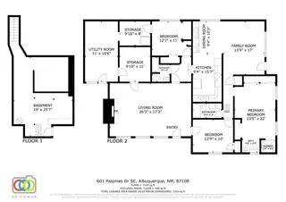 601 PALOMAS Drive SE Floor Plan