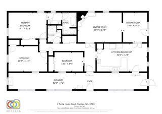 7 TIERRA MADRE Road Floor Plan