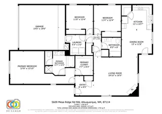 5609 MESA RIDGE Road NW Floor Plan