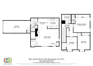 5801 Lowell Street NE 24B Floor Plan