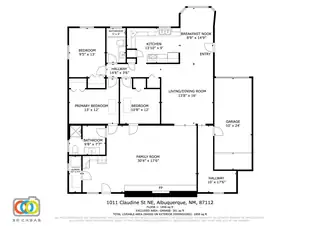 1011 CLAUDINE Street NE Floor Plan