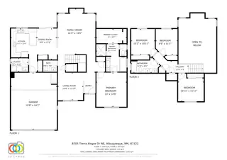 8705 TIERRA ALEGRE Drive NE Floor Plan
