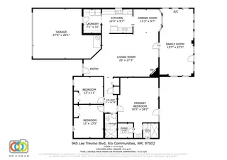 945 LEE TREVINO Drive Floor Plan