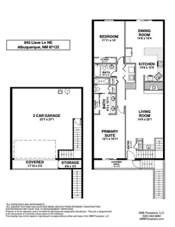 845 LLAVE Lane NE Floor Plan