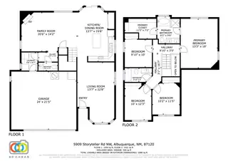 5909 STORYTELLER Road NW Floor Plan