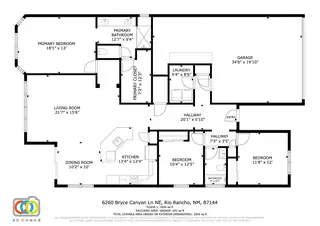 6260 BRYCE CANYON Lane NE Floor Plan