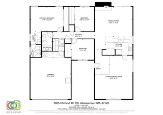5805 Chimayo Drive NW Floor Plan