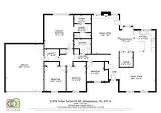13209 INDIAN SCHOOL Road NE Floor Plan