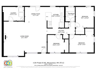 1126 Propps Street NE Floor Plan