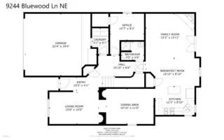 9244 Bluewood Lane NE Floor Plan