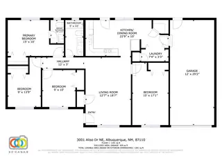 3001 Aliso Drive NE Floor Plan