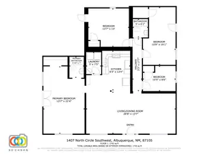 1407 De Baca Circle SW Floor Plan