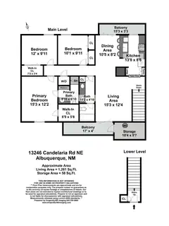 13246 Candelaria Road NE Floor Plan