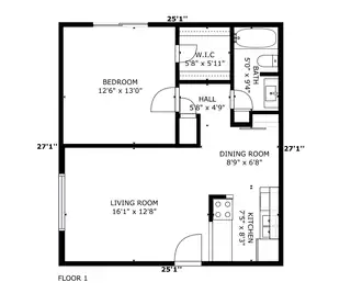 1601 Pennsylvania Street NE S-02 Floor Plan