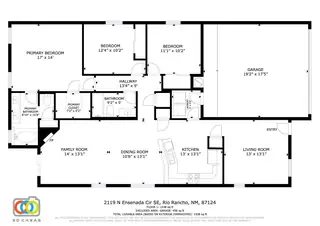 2119 N Ensenada Circle SE Floor Plan