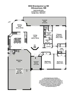 6932 Brandywine Loop NE Floor Plan