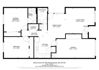 3325 Corona Drive NW Floor Plan