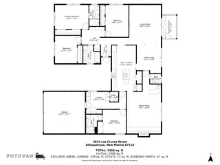 2824 Las Cruces Street NE Floor Plan