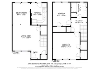 1405 San Carlos Road SW APT 7 Floor Plan