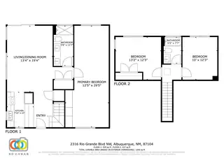 2316 Rio Grande Boulevard NW Floor Plan