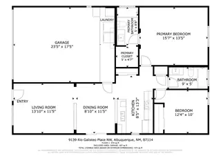 9139 Rio Galisteo Place NW Floor Plan