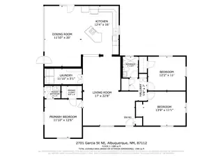 2701 Garcia Street NE Floor Plan