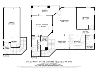 6501 San Antonio Drive NE 1801 Floor Plan