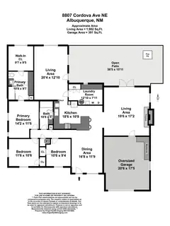 8807 Cordova Avenue NE Floor Plan