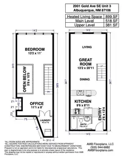 2001 Gold Avenue SE 3 Floor Plan