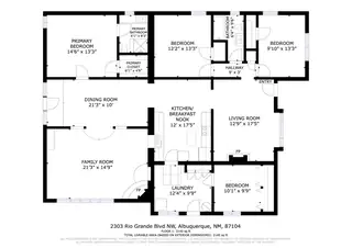 2303 Rio Grande Boulevard NW Floor Plan