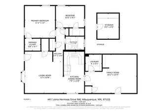 441 Loma Hermosa Drive NW Floor Plan