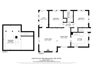 1424 Fruit Avenue NW Floor Plan
