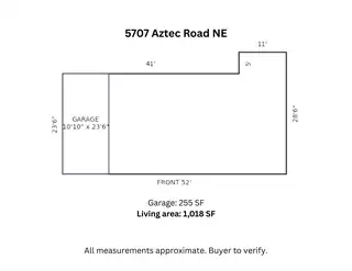5707 Aztec Road NE Floor Plan