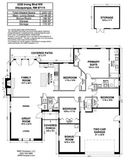 5220 Irving Boulevard NW Floor Plan