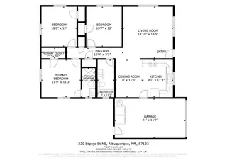 220 Espejo Street NE Floor Plan