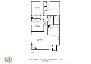 3833 Montgomery Boulevard NE APT 524 Floor Plan
