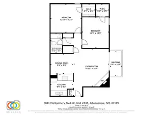 3841 Montgomery Boulevard NE APT 835 Floor Plan