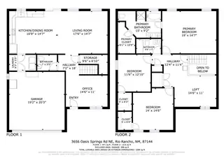 3656 Oasis Springs Road NE Floor Plan