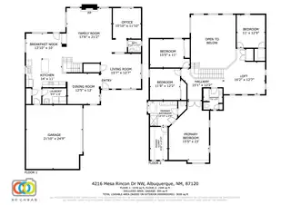 4216 Mesa Rincon Drive NW Floor Plan