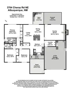 3704 Cheraz Road NE Floor Plan