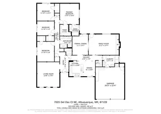 7005 Del Oso Court NE Floor Plan