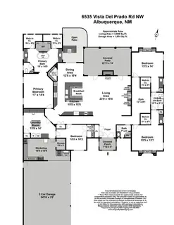 6535 Vista Del Prado Road NW Floor Plan