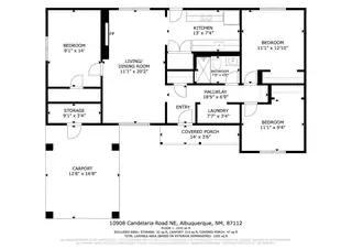 10908 Candelaria Road NE Floor Plan